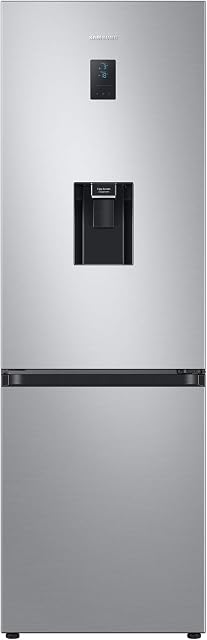 Samsung RB34T652ESA/EU Freestanding Fridge Freezer with non plumbed water dispenser, Frost Free, 331L capacity, 60cm wide, Silver