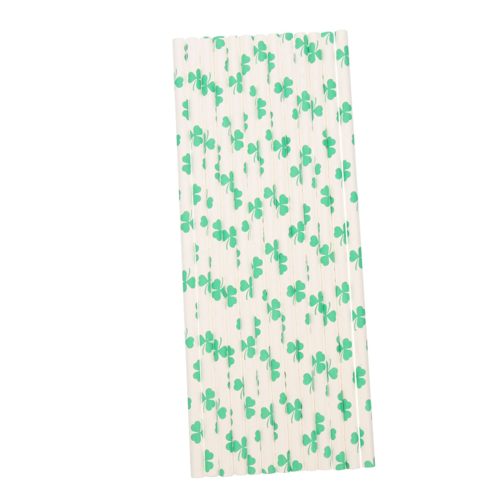 VALICLUD 96pcs St Patrick's Day Paper Straws Creative for Party Favors Safe Reliable Drinking Accessories for Cocktails Juice and More