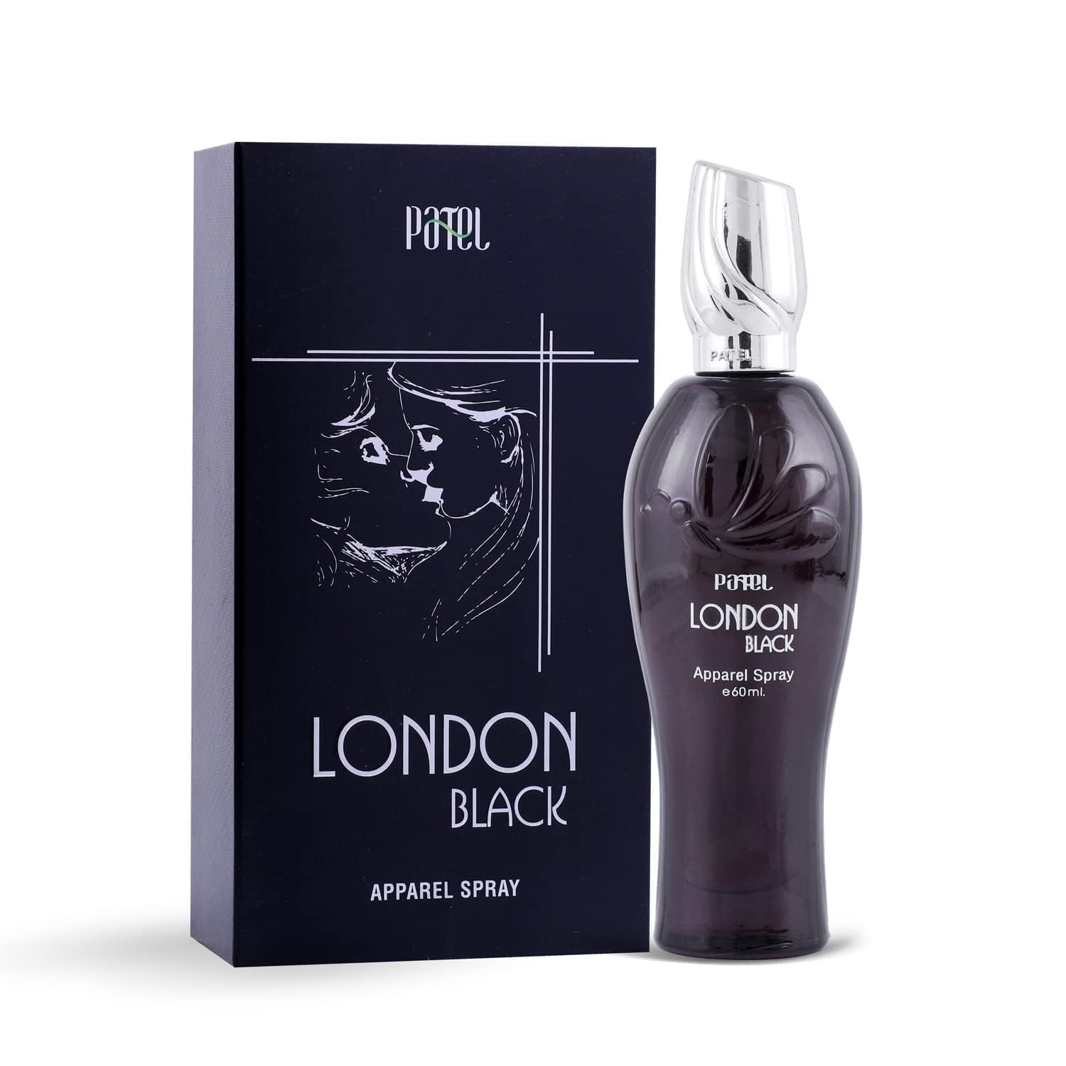PATEL London Black Long Lasting Fresh And Powerful Fragrance`Perfume For Mens & Womens | Luxury Scent 60 ml