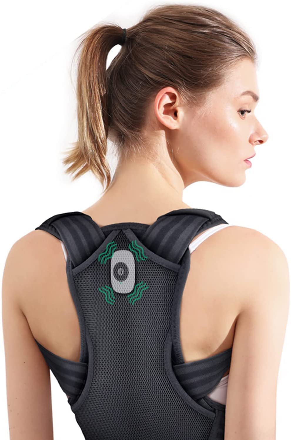 Supporto posteriore Uomo Donna, Brace Back fornisce sollievo dal dolore for la schiena del collo e le spalle Postura regolabile e traspirante(M)