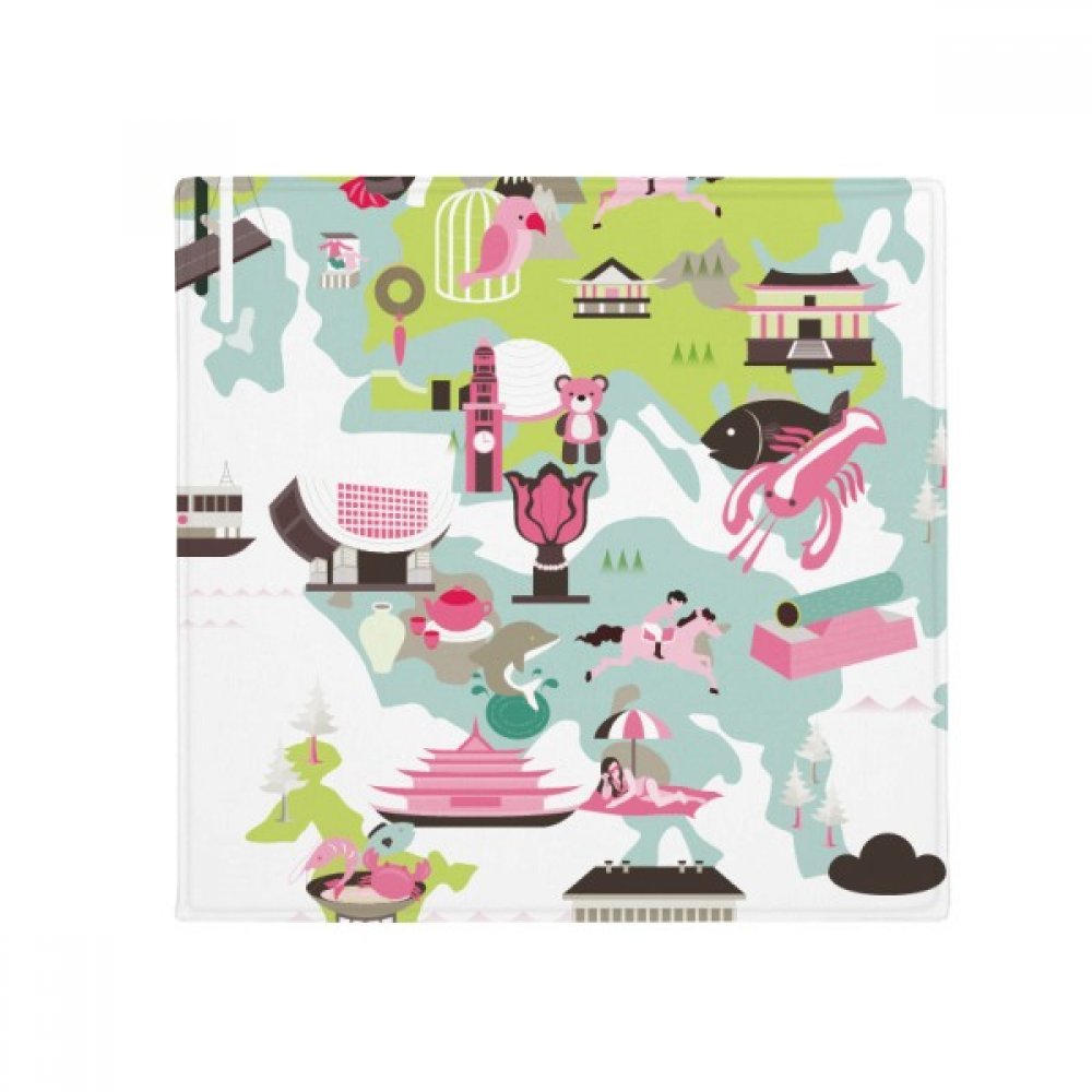 Tapis de sol anti-dérapant pour sécuriser la cuisine avec motif carte de Hong Kong