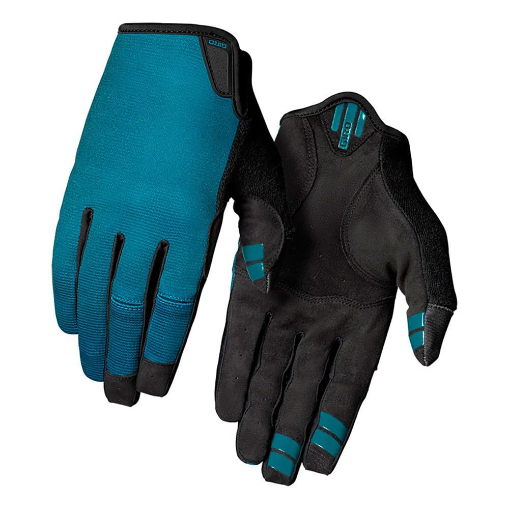 Giro DND Glove - Down and Dirty Essentials for Fit, Durability & Control, Super Fit AX Suede Palm, Breathable 4-Way Stretch, Ideal for Dirt Jumpers & Trail Riders, Color: Blue, Size: L