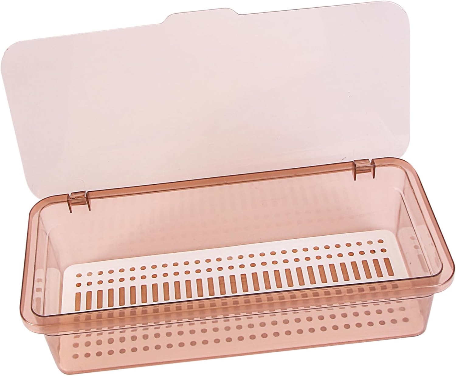 Flatware Tray Kitchen Drawer Organizer With Lid And Drainer- Kitchen Cutlery Tray and Utensil Storage Container with Cover- - Dinnerware Holder