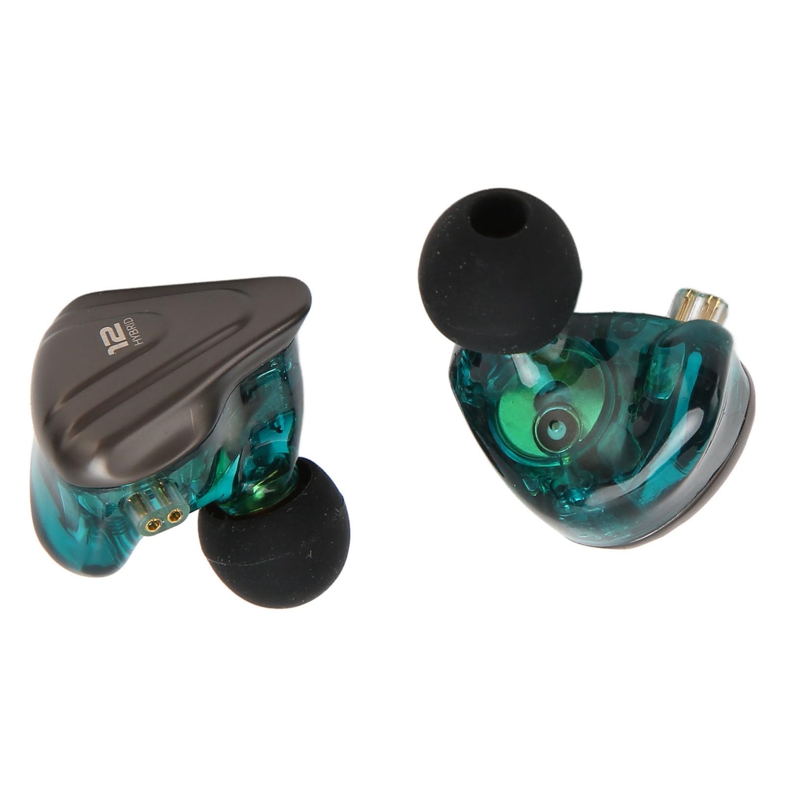 Jectse Negli Auricolari Cablati Con Monitoraggio Auricolare, ZSX IEM EARBUDS 5BA 1DD 6 Driver Hybrid, HiFi Stereo Annullamento del Rumore Cuffie Con Cavo Staccabile A 2 Pin da 0,75 Mm, per Canti (#3)