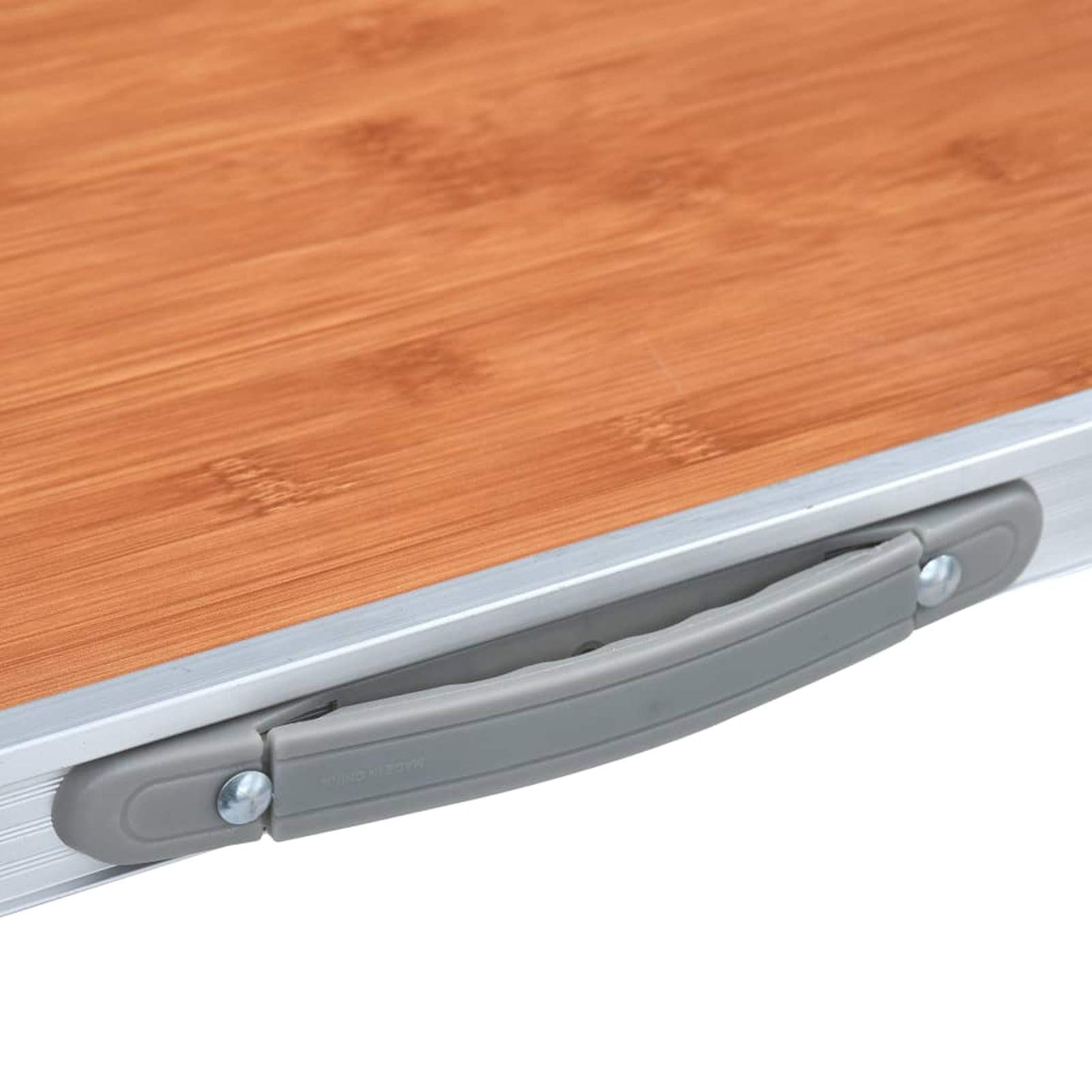 Klappbarer Campingtisch, Klapptisch, Camping Tisch, Tapeziertisch, Balkon Klapptisch, Beistelltisch, Campingmöbel, Aluminium 120 x 60 cm