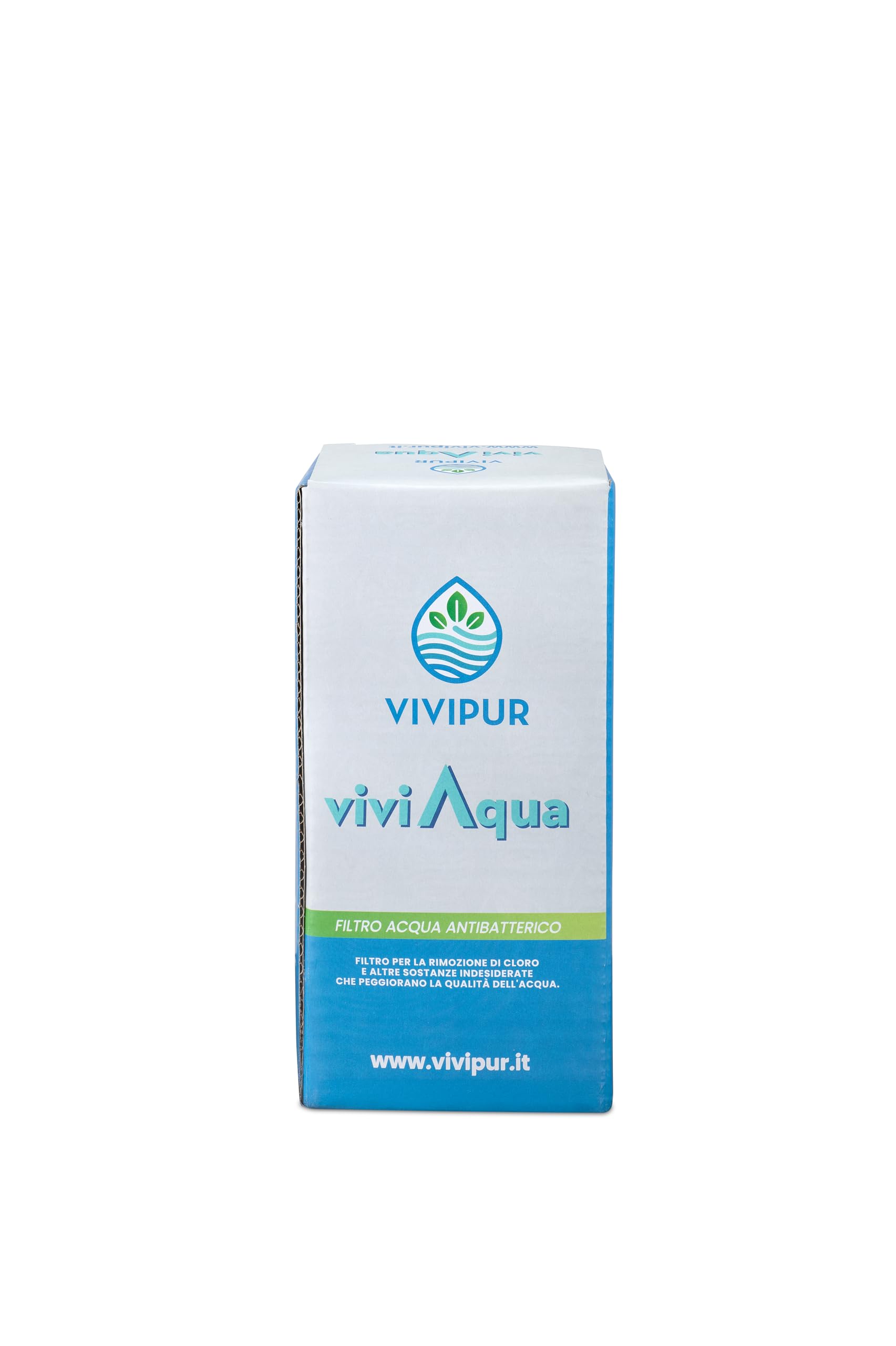 AG5 Filtro Acqua di Ricambio Originale | Cartuccia Antibatterica Ioni Argento 0,5 Micron | Elimina Cloro Batteri Odori | Mantiene Sali Minerali | 6 Mesi | Viviaqua Made in Italy