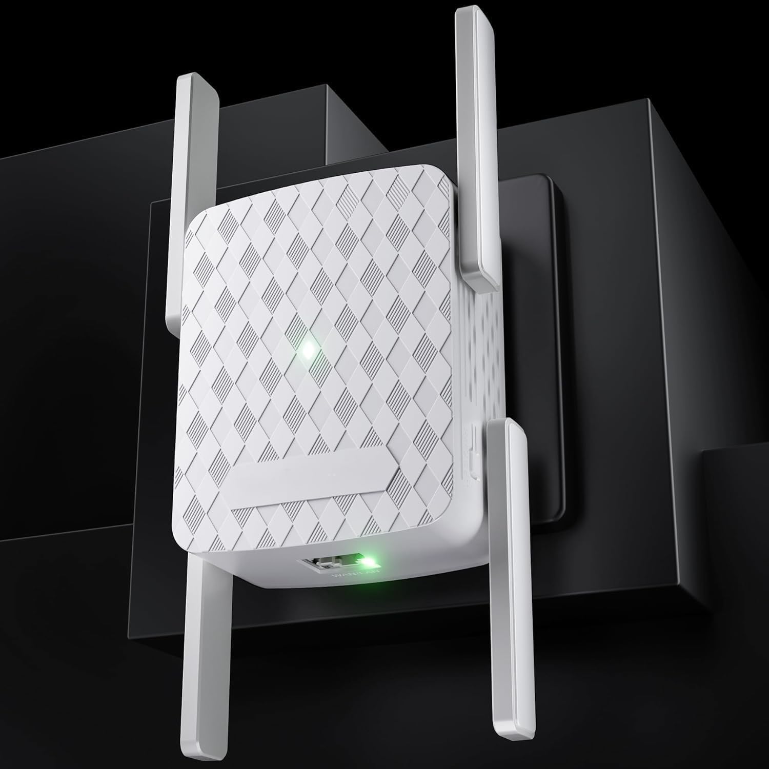 WiFi Extender Signal Booster for Home: Internet Repeater Dual-Band 2,4 GHz & 5 GHz Range Covers Up to 9800 Sq.ft and 256 Dispositivos -White