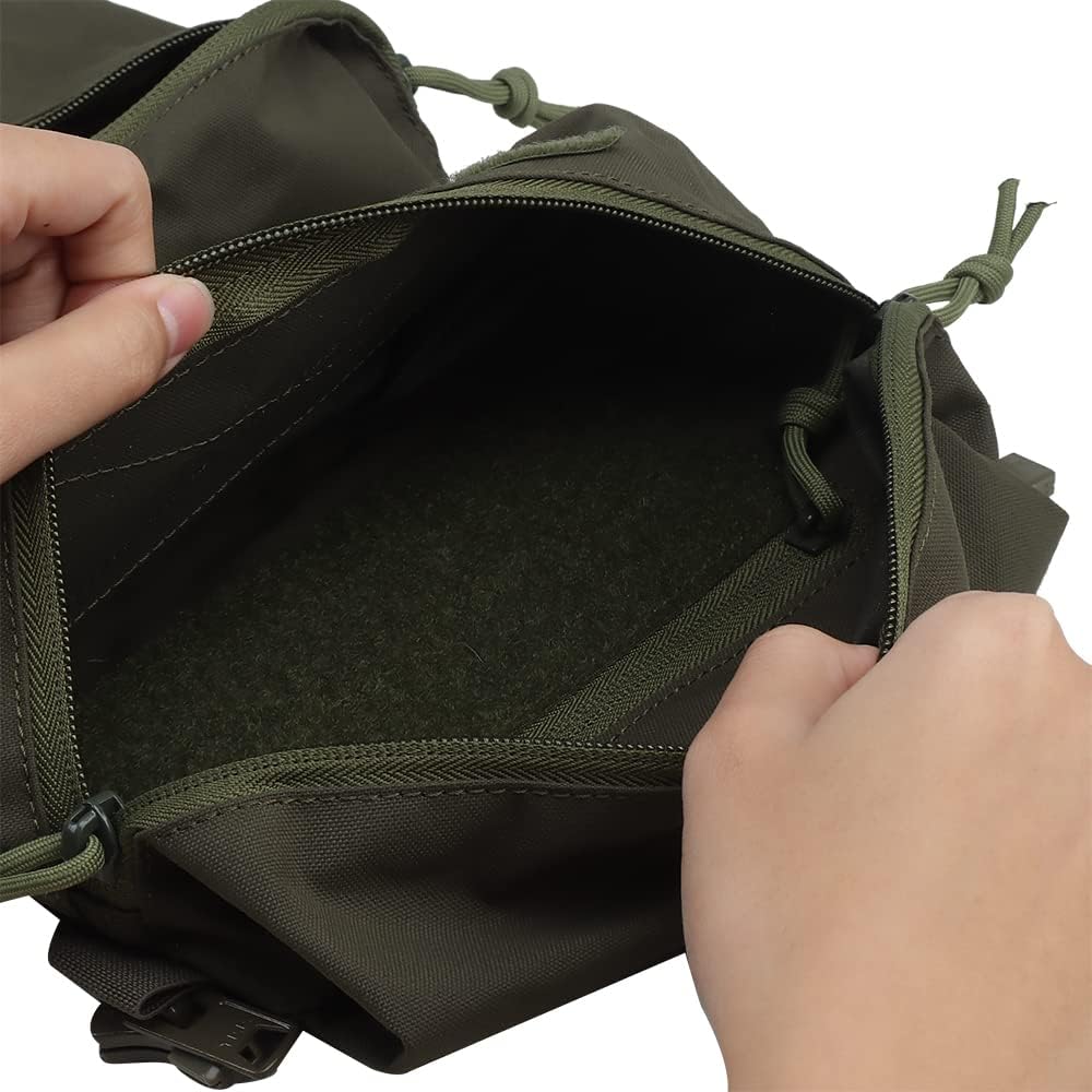 Tactical Adapt Back Panel Assault Backpack Double Pouch for MOLLE Hunting Tactical Airsoft Vest