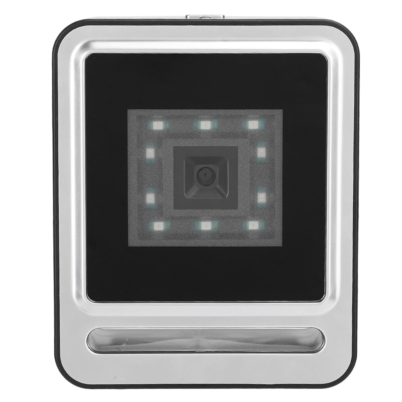 Escáner de Códigos de Barras Fijo, Lector de Código QR 1D 2D de Escritorio, Escáner de Códigos de Barras USB Manos Libres con Luz LED, Escaneo omnidireccional para Un