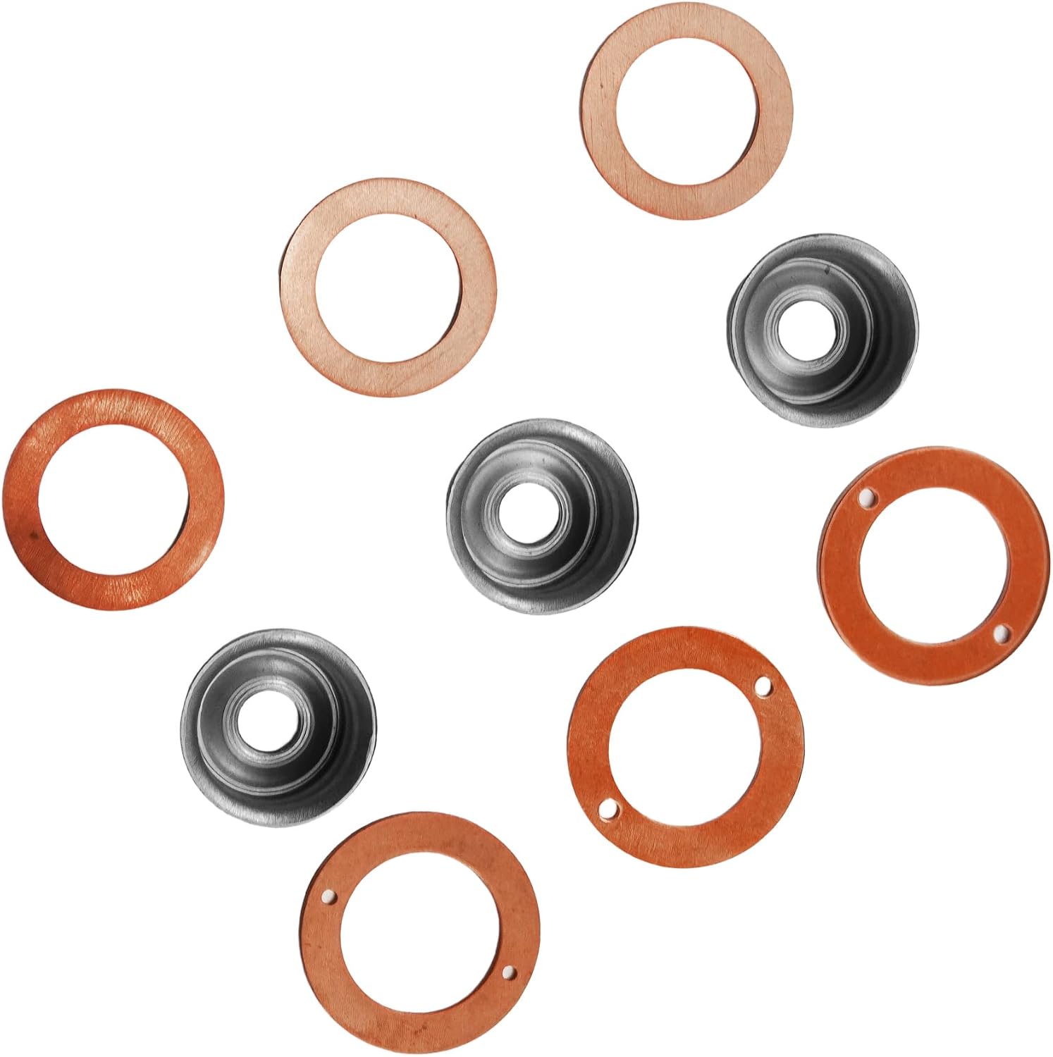 19077-53650 Injector Washer Heat Shield 3Pcs Compatible with Kubota Engines D905 D1005 D1105 D1305 D1403 D1503E D1703E D662 D722 D782 D902 3 Cylinder