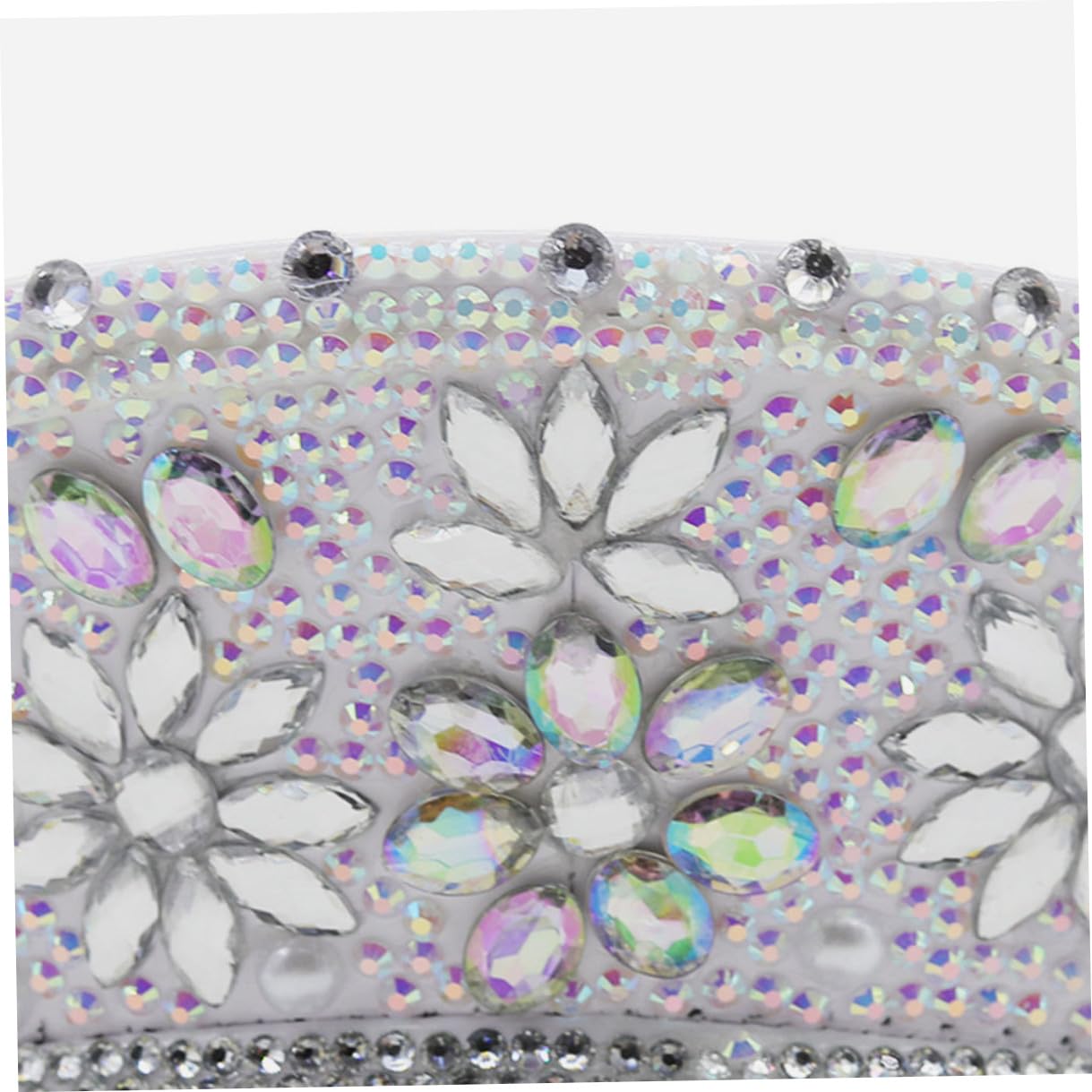 Zerodeko Sombrero Gemas de Imitación y Diseño Delicado Tamaño Ajustable de de Novia Blanco para Despedidas de Soltera y Fiestas