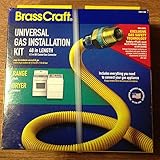 Brasscraft Psc1106 K5 Safety Plus Gas Installation Kit For Dryer And Range