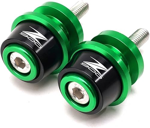 TENREV LCCDZ Compatible with Kawasaki Z900 Z 900 2017-2021 2022 Motorcycle Accessories CNC Swingarm Spools 8mm Slider Stand Screws (Color X Green)