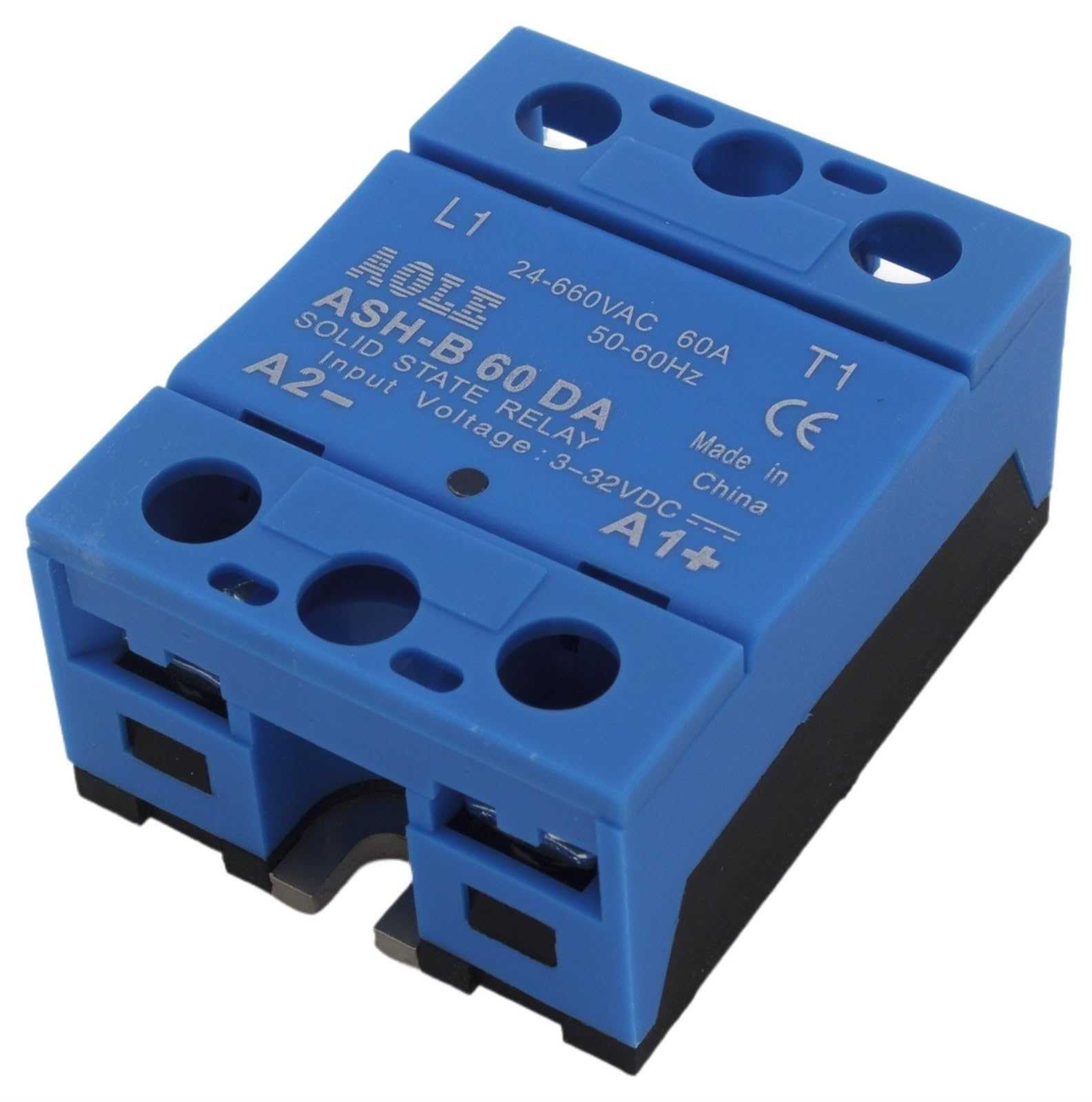 VDOQTLJT ASH-B-60DA Single Phase DC to AC 60A 660V Solid State Relay 60DA SSR