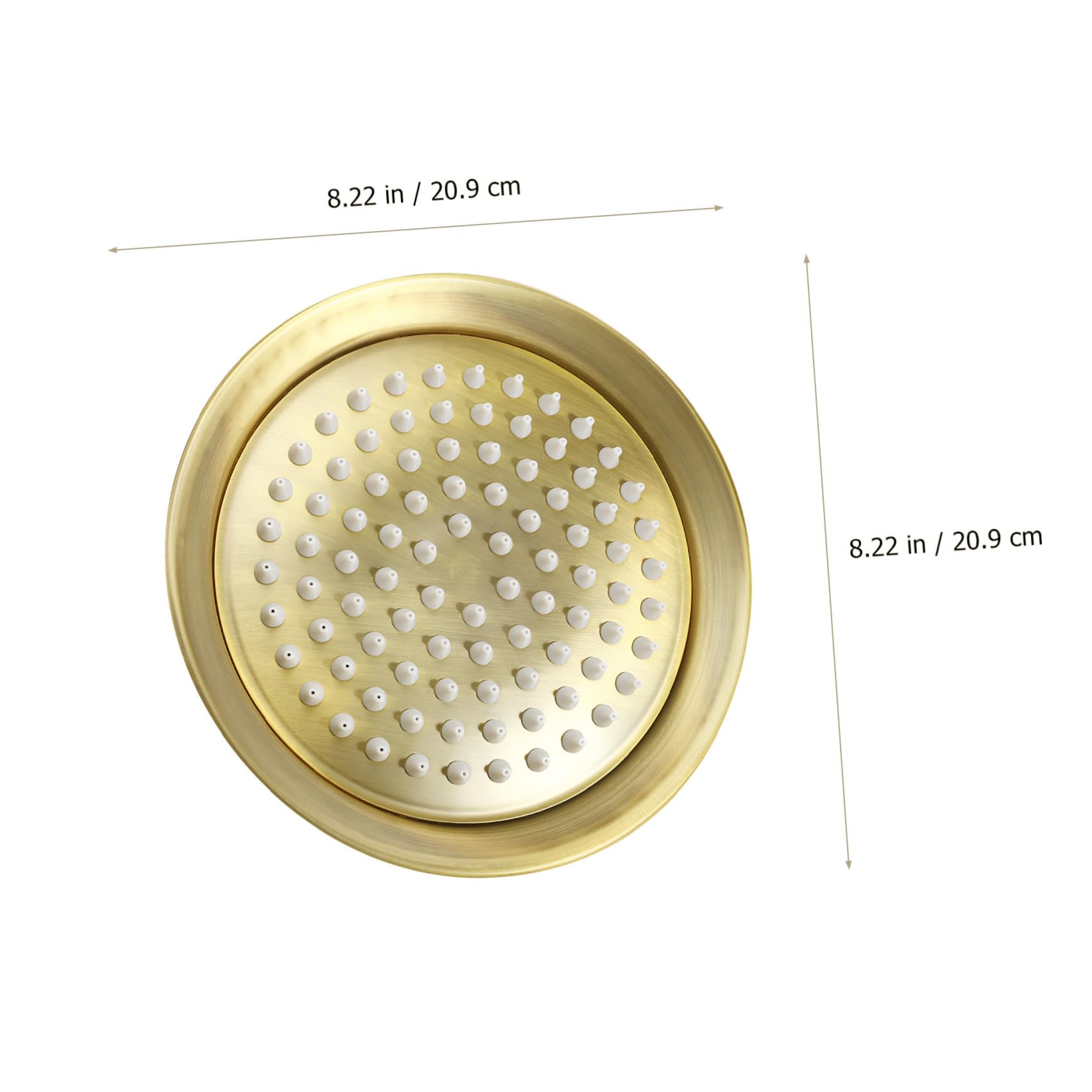 Cabezal Rociador de Techo para Baño Vintage de Acero Inoxidable 8 Pulgadas