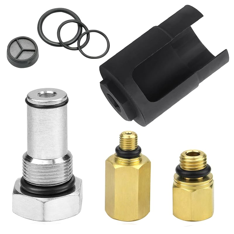 Kit de Soquete para Válvula IPR, Adaptadores de Trilho de Óleo e Ferramenta de Teste Pneumático para Bomba de Alta Pressão 6.0L Powerstroke Mekar, 8 peças