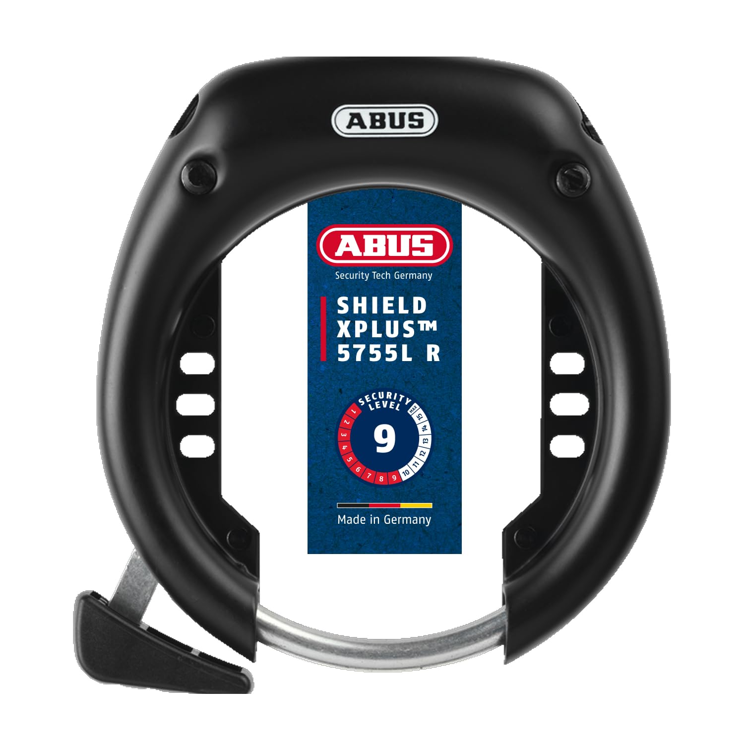 ABUS Unisex – Erwachsene 5755L R BK OE Rahmenschlösser, Unifarben, universal