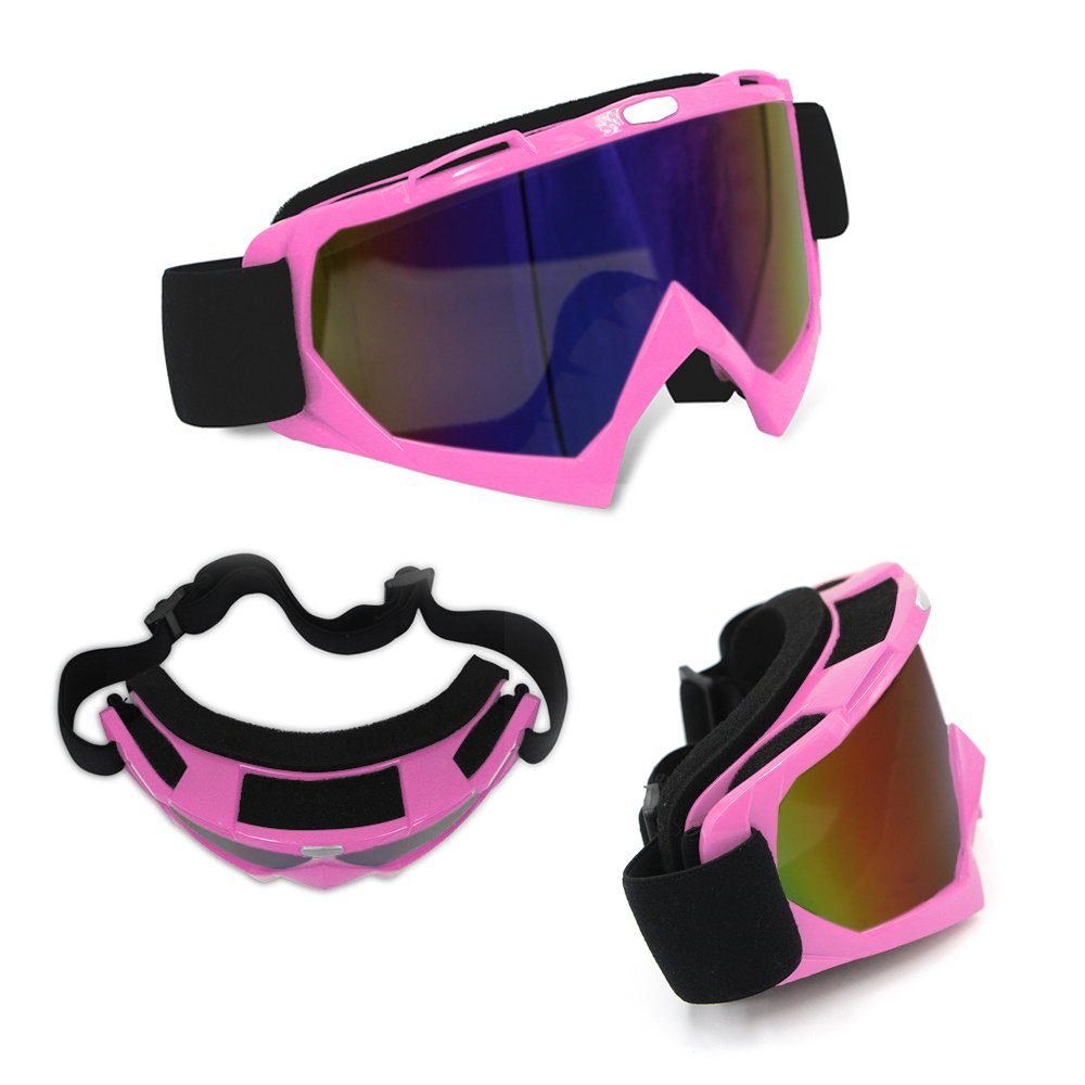 Gafas de protección CRG de resina sintética a prueba de viento y de polvo y resistente a los arañazos para practicar deportes como la bicicleta, el motocross o el esquí - Lente de color