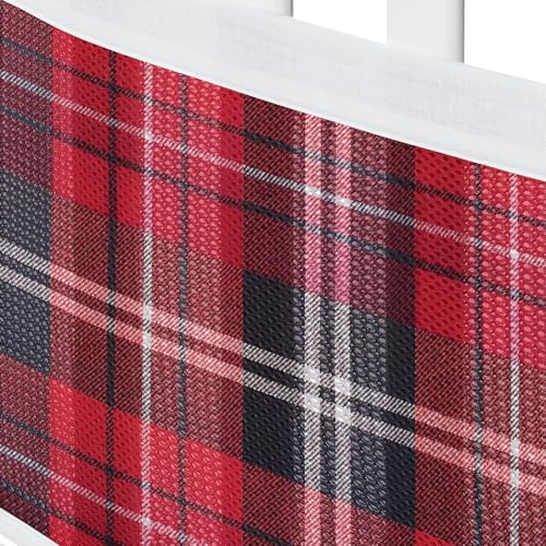 Image of Sweet Jojo Designs + BreathableBaby 2-Piece Breathable Mesh Crib Liner Set (Red Plaid) for Boys, Baby, Infants /Newborn Nursery (Classic, Traditional, Pattern for the Woodland, Rustic Patch Collection)
