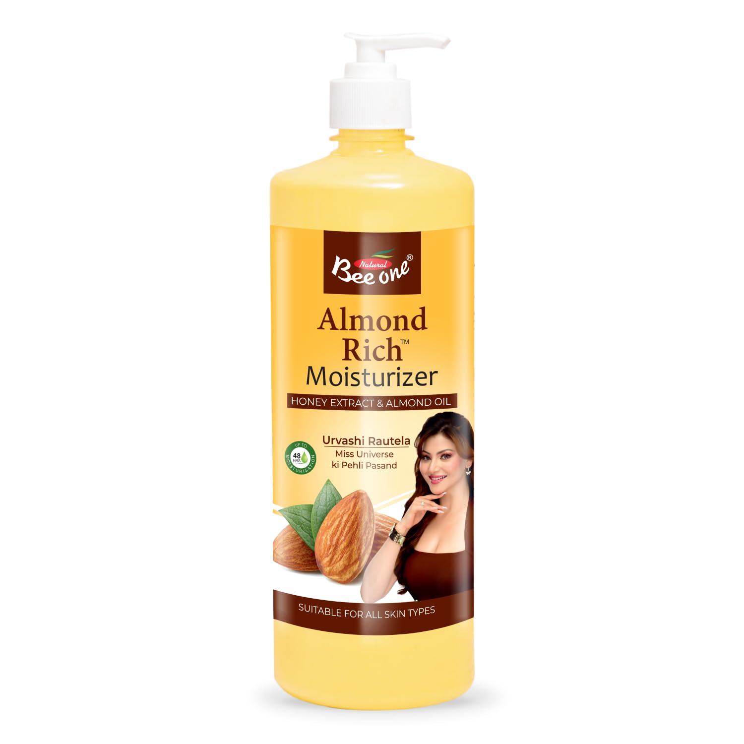 Buy Bee One Almond Rich Moisturizer 1000ml, Deep Nourishment
