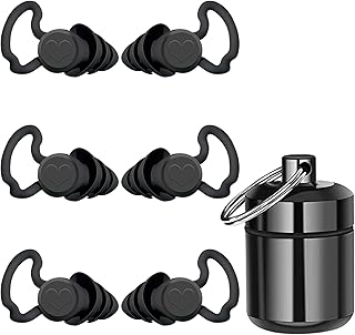 REKALRO Ear Plugs for Sleeping 3 Pairs, Ultra Soft Reusable Noise Cancelling Earplugs, Loop Silicone Earplugs Reduce Snoring Sound, Moldable Ear Plugs for Deep Sleep, Side Sleep, Snoring, Concert
