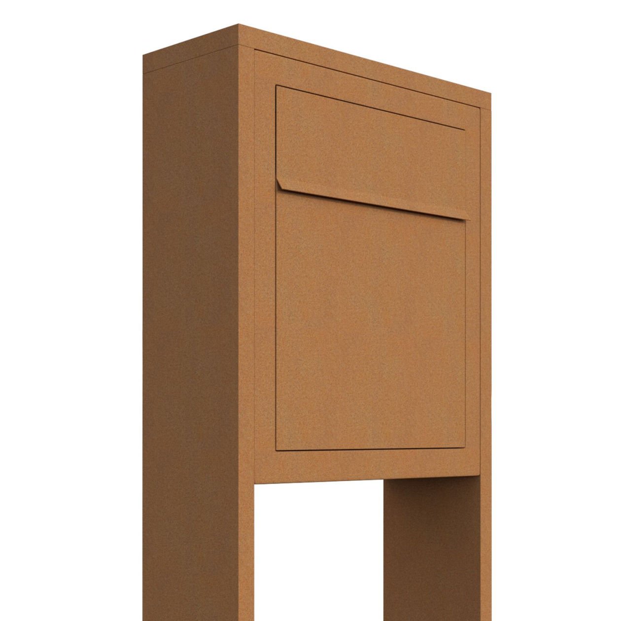 Supporto cassetta, design cassetta base stand ruggine, buca lettere, casella postale – bravios