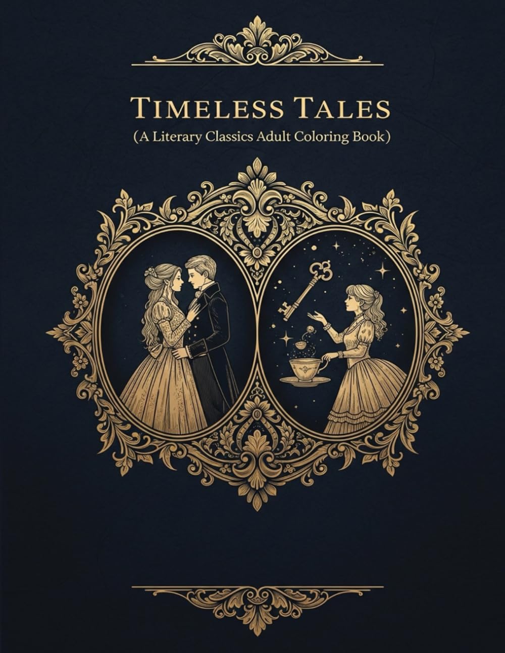 Timeless Tales: A Literary Classics Coloring Book for Adults: An Intricate Adult Coloring Experience Inspired by Beloved Classic Literature