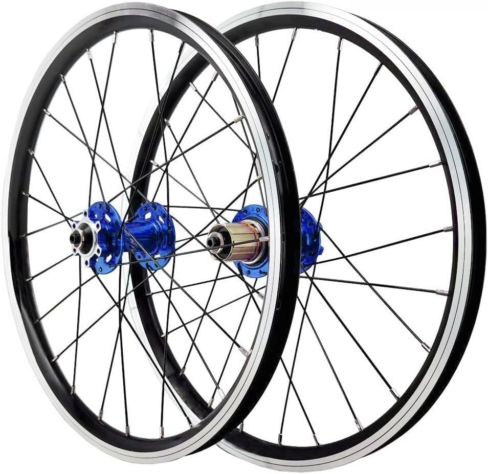 Paire de roues 20 pouces à dégagement rapide pour réparer un vélo pliant 406