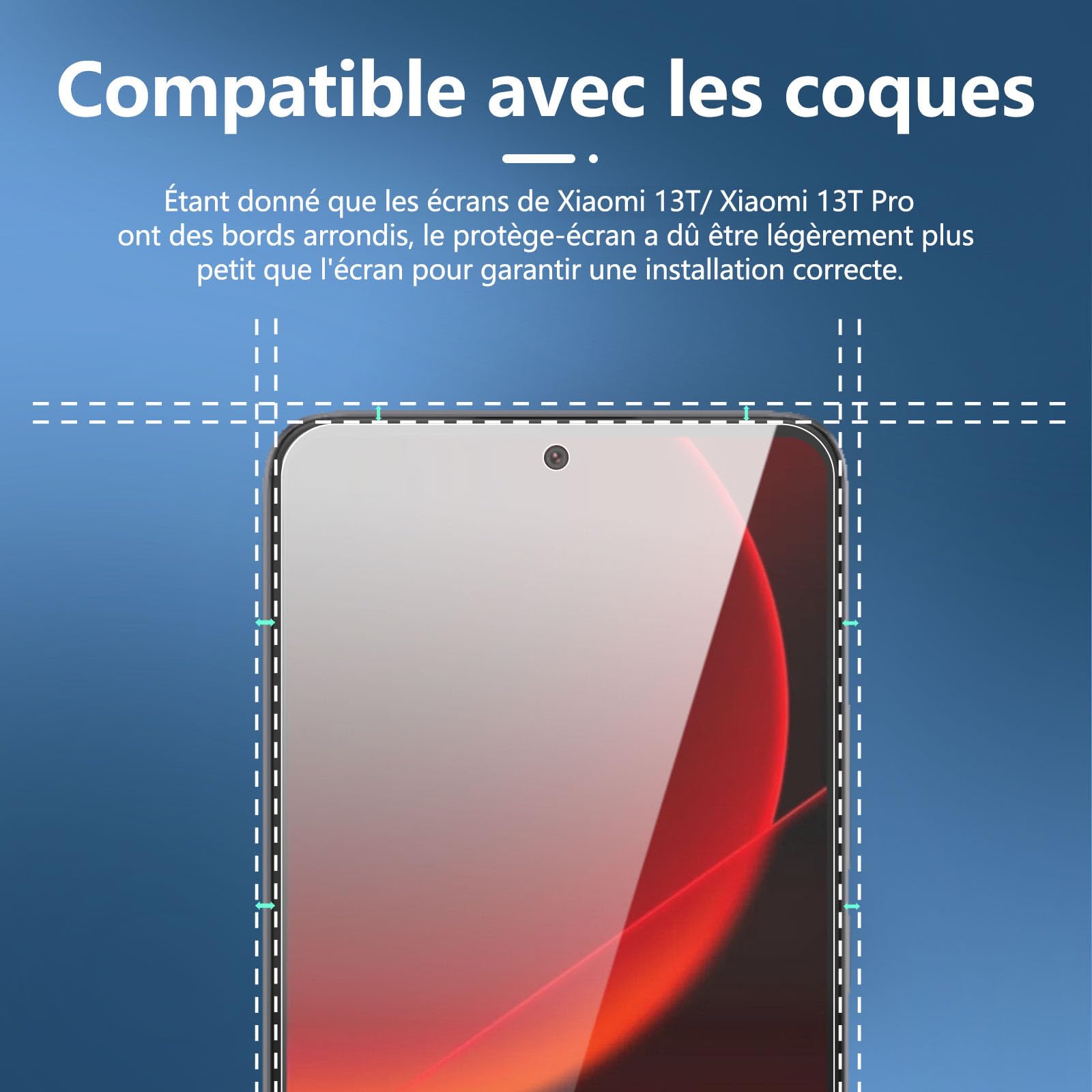 Xiaomi 13T Pro Verre Trempé 0,33mm 9H Film Protection écran Lot de 3