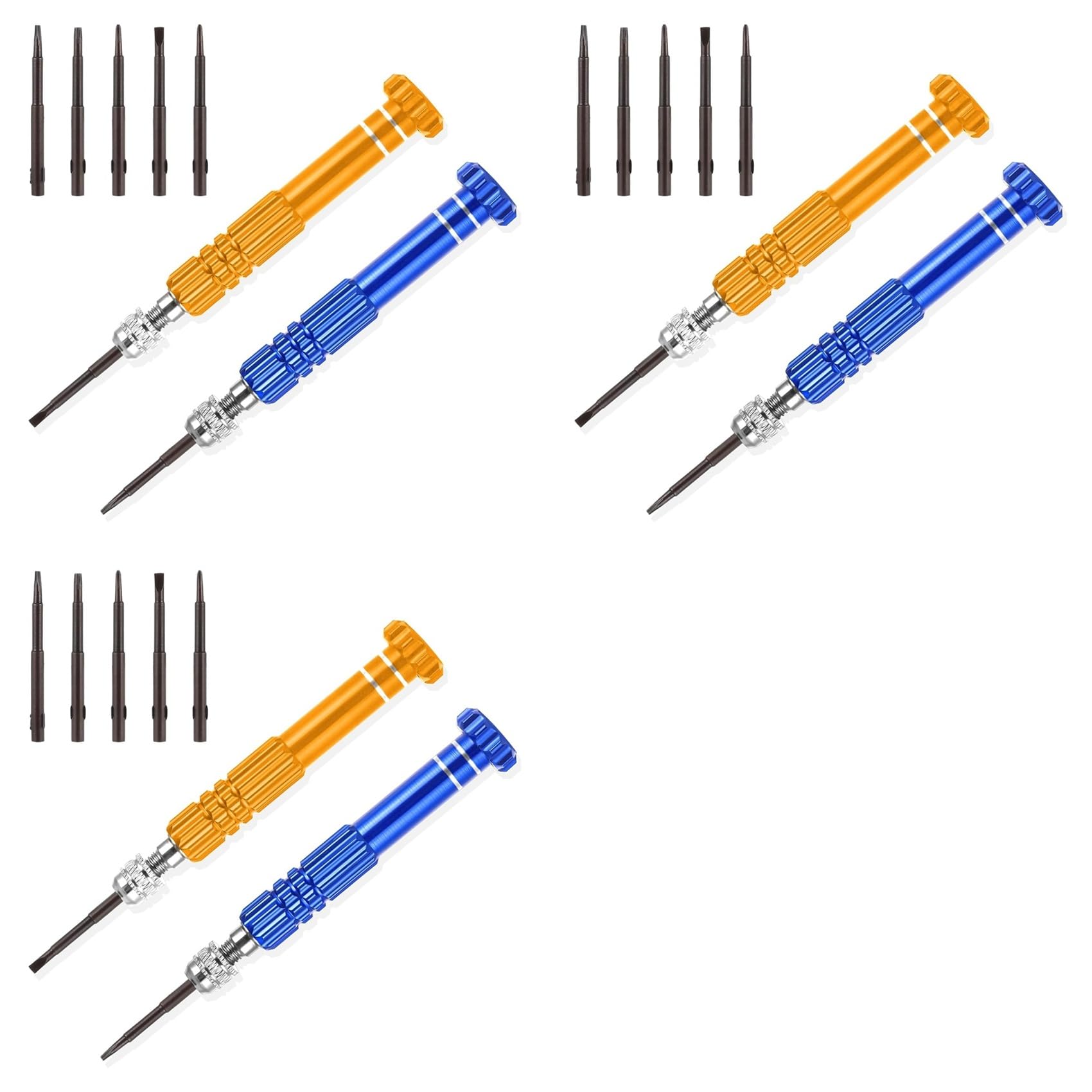 Jnchdghwa As Shown 3 Set 5-In-1 Eyeglass Repair Screwdriver Kit Magnetic Watch Screwdriver
