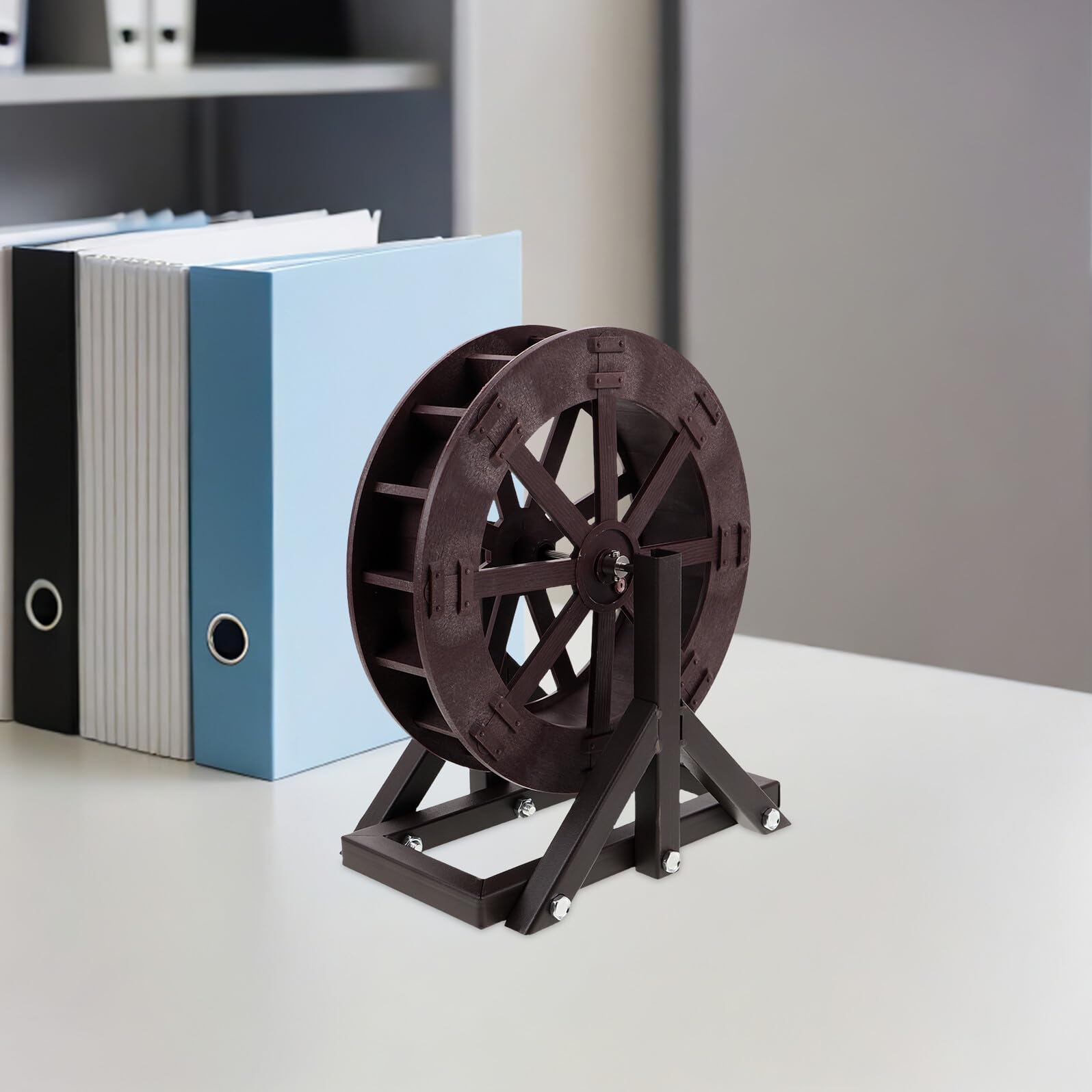 Mini Ruota Idraulica per Acquari Decorazione Fontana Scorrevole in Plastica Resistente Mulino d Acqua Rotante per Paesaggi e Vasche da Pesci Accessorio DIY per Ambienti Desktop