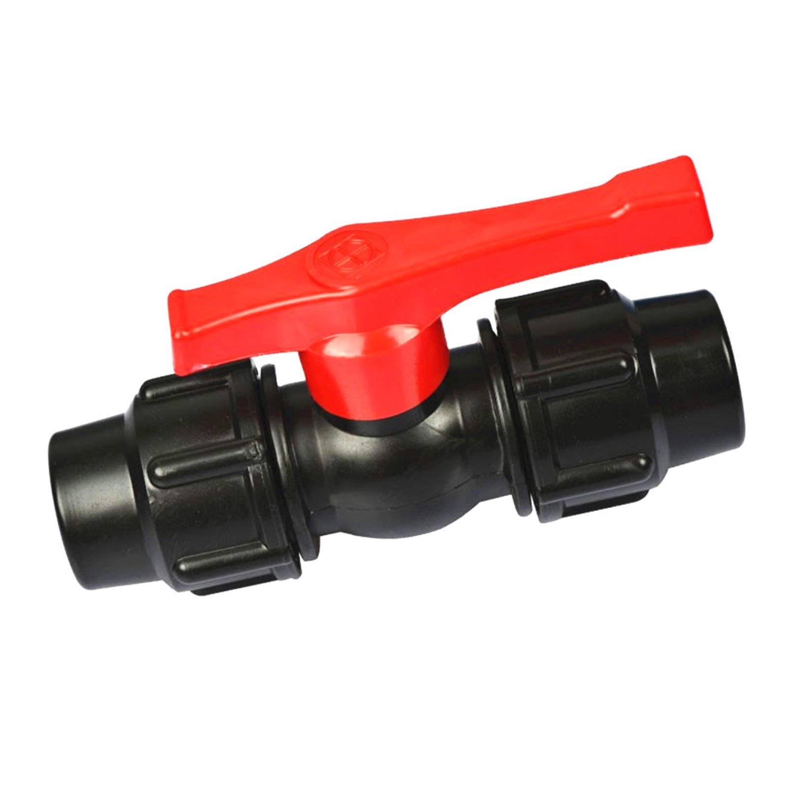 20/25 / a 32/40/50 63mm de plástico del tubo agua rápida la válvula conector PE Accesorios Válvulas bola,Utilidad Universal(63mm,Nero)