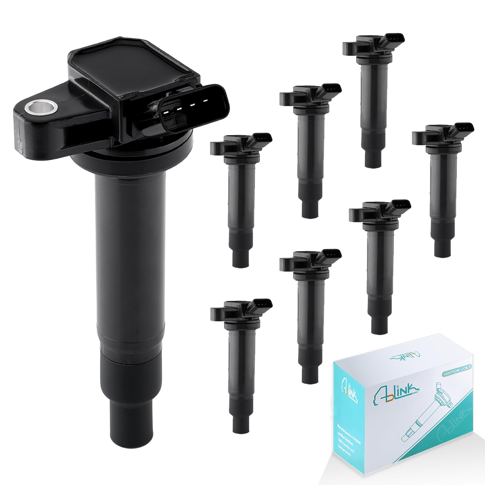 AULINK 8PCS UF493/UF230 Ignition Coil Pack 4.3L 4.7L 5.7L For Lexus GS430 2001-2007,LS430 2001-2006,SC430 2002-2010,GX470 LX470 LX570,for Toyota