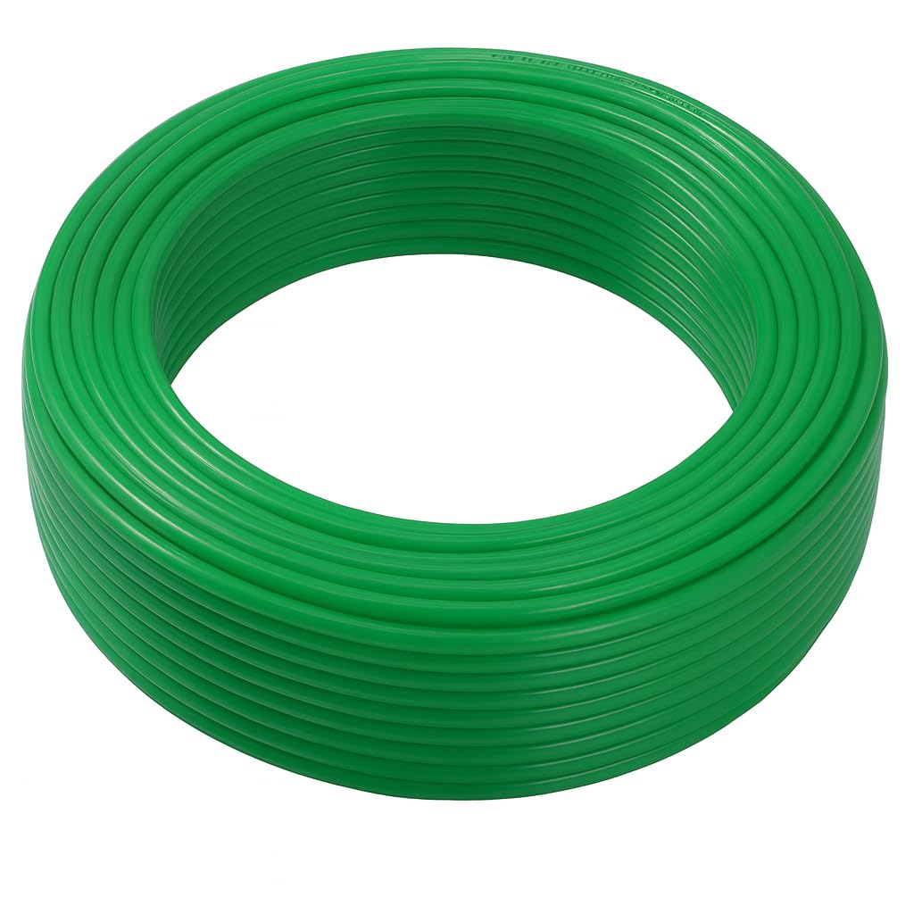 Fittingstore - Polyethylen-Schlauch PL 50 Meter – Druckluftschlauch Pneumatikschlauch Polyurethane Druckluft Wasser Schlauch flexibel 4/2mm, 6/4mm, 8/6mm, 10/8mm, 12/10mm 14/10mm (8 x 6 mm, Schwarz)