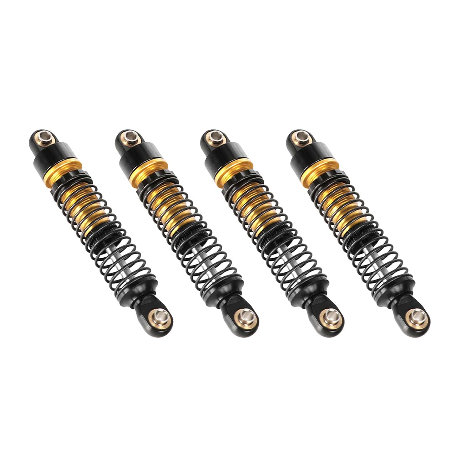 KEEDA 4PCS Aluminum Threaded Shock Absorbers Oil Damper for 1/18 RC Crawler Car TRX4M TRX4MT 1/12 RC Crawler Upgrade Parts (Gold, 53mm) - Image 3