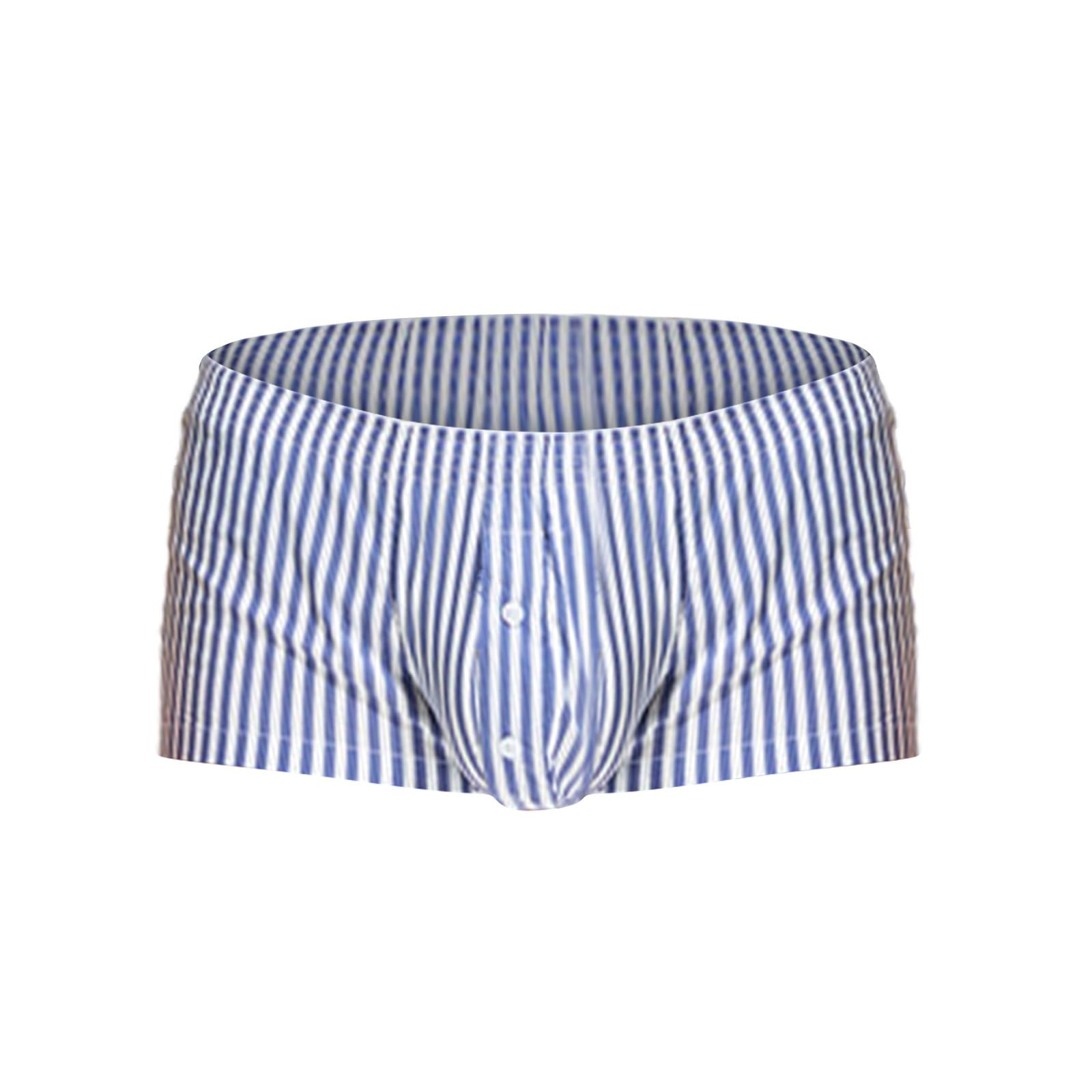 Boxer Homme Respirant - Taille élastique - Sans étiquette - Rayé - Confort Parfait Pour Sport Et Quotidien - Boutonnière Pratique - 6