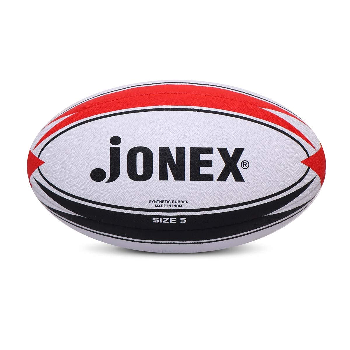 JJ JONEX Match Rugby Ball Size 5, Multicolor (MYC)