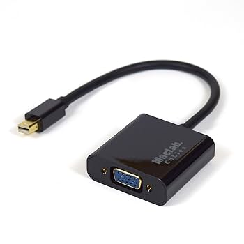 Amazon | MacLab. Thunderbolt VGA 変換 アダプタ ブラック 20cm
