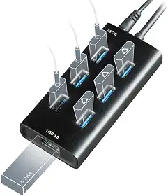 Rebuff Reality Hub USB Gamer de 7 portas