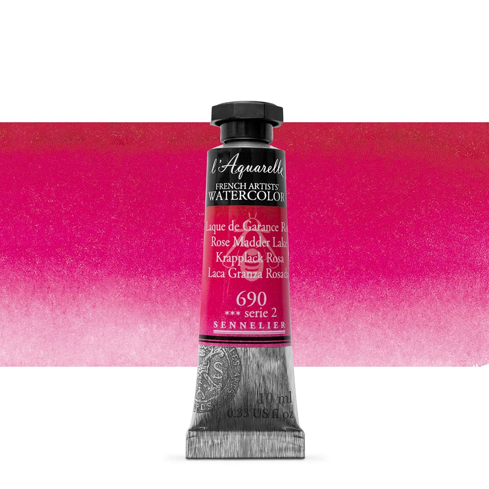 Sennelier Rose Madder Lake Watercolour 10Ml Tube S2 - (690)
