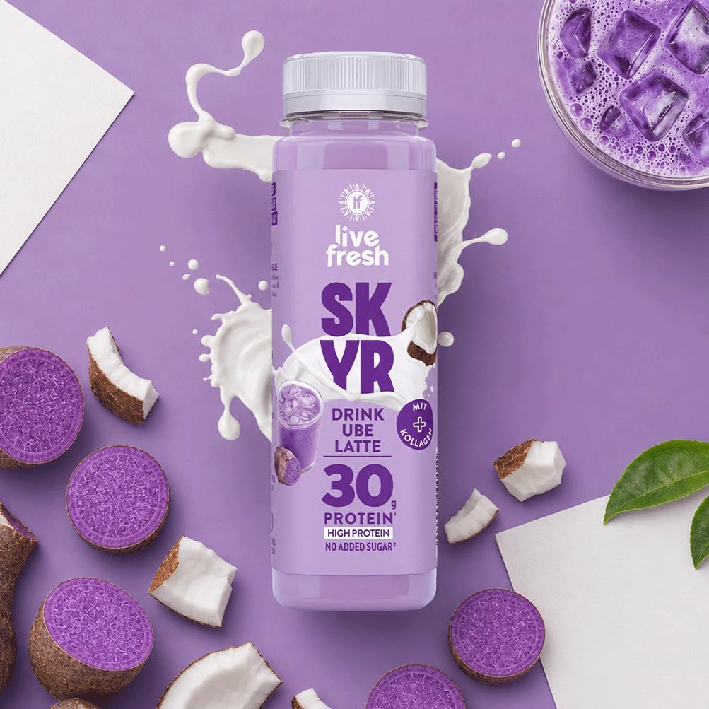 Skyr Protein Drink – Kokos Ube Latte Style – 30g Protein – 24 x 250ml