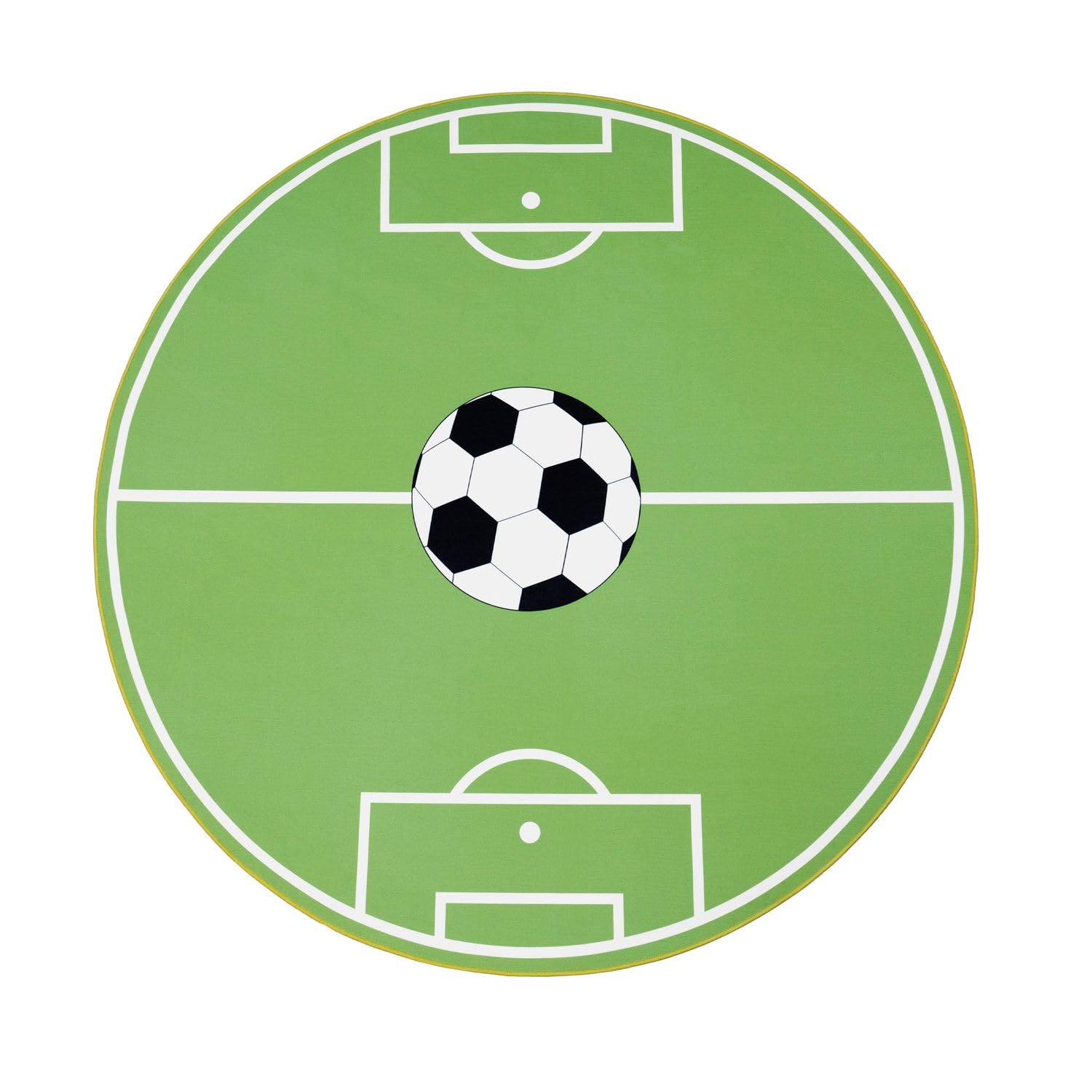 TT Home Tappeto da gioco per la cameretta dei bambini con design del gioco del calcio, in verde, Dimensione:80x150 cm