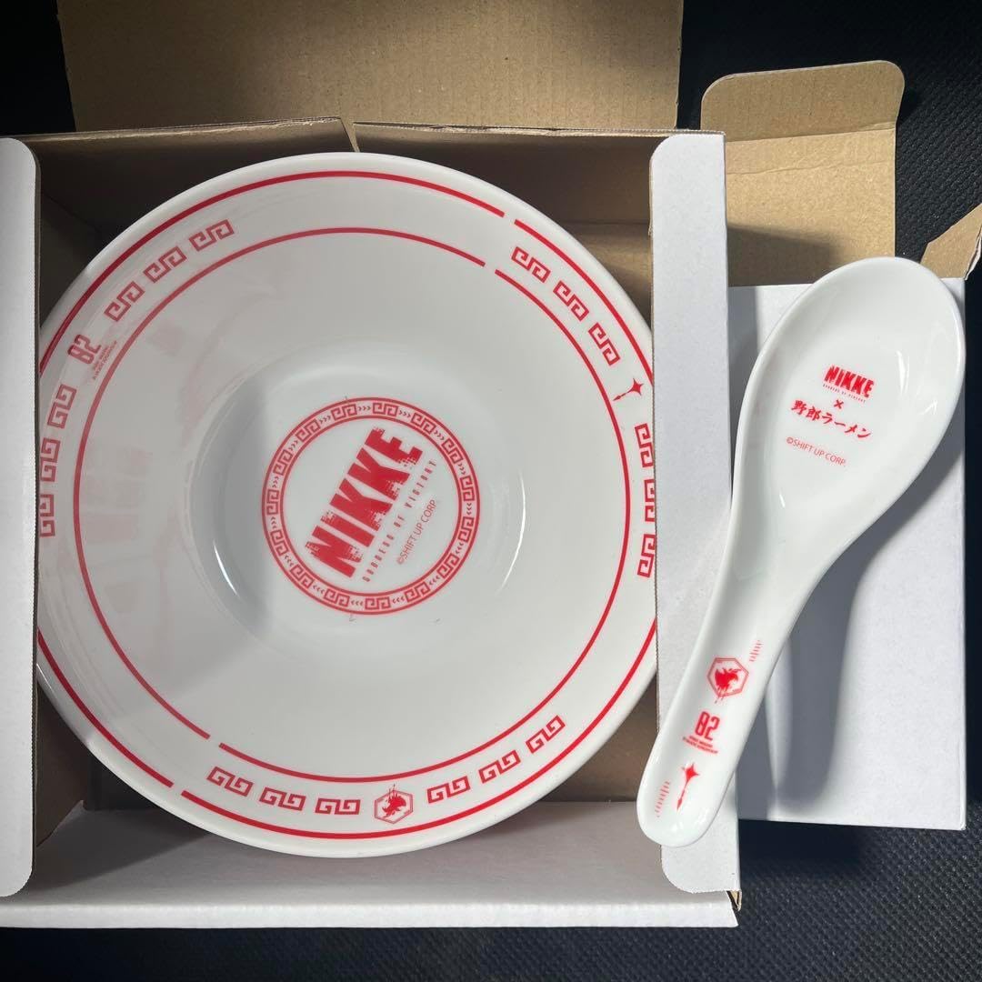 勝利の女神NIKKE×野郎ラーメン　どんぶり　れんげセット コラボ 勝利の女神:NIKKE 野郎ラーメン ラーメンどんぶり レンゲ