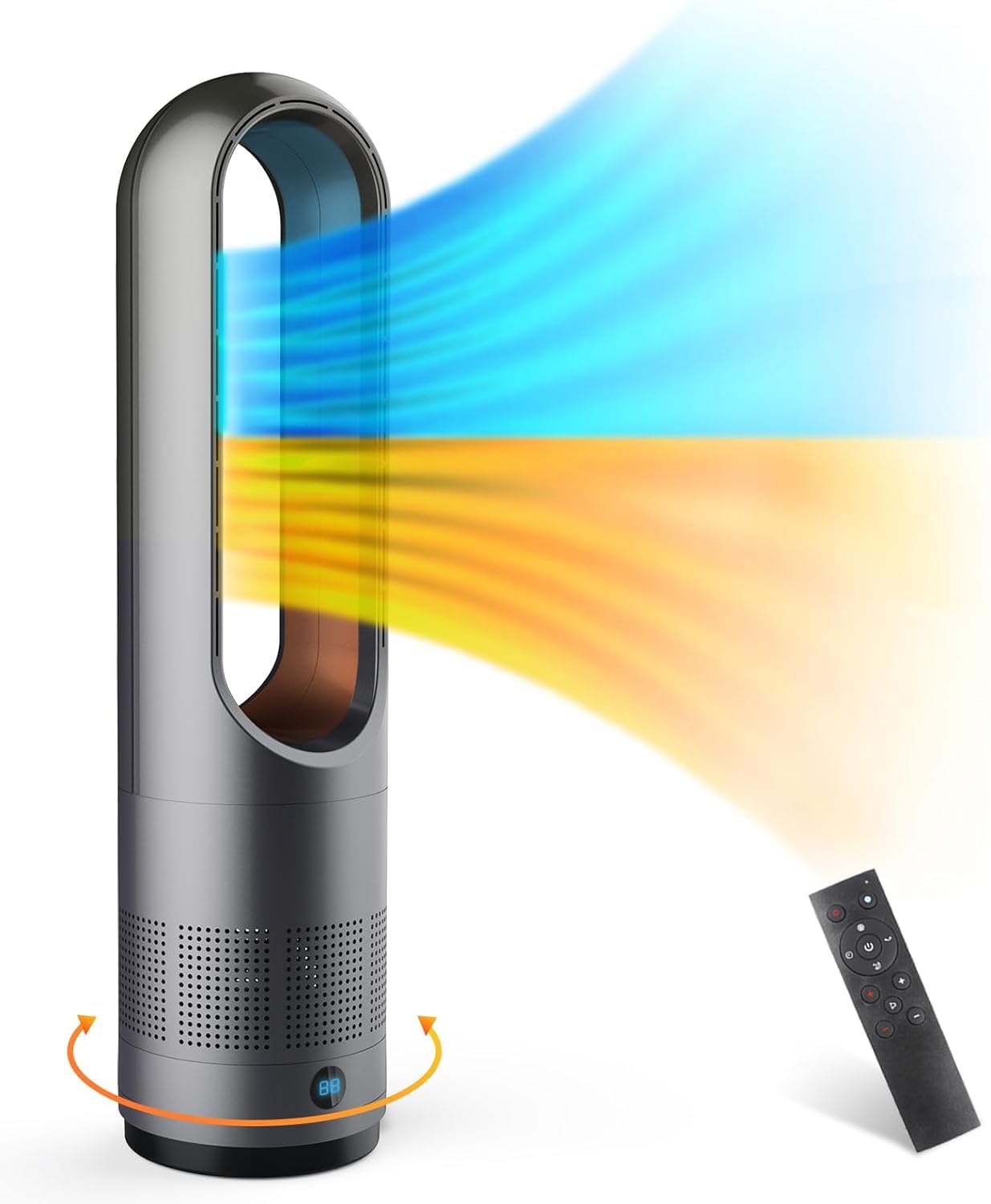 Amazon | セラミックヒーター【冷暖両用＆羽根なし】 電気ファン  