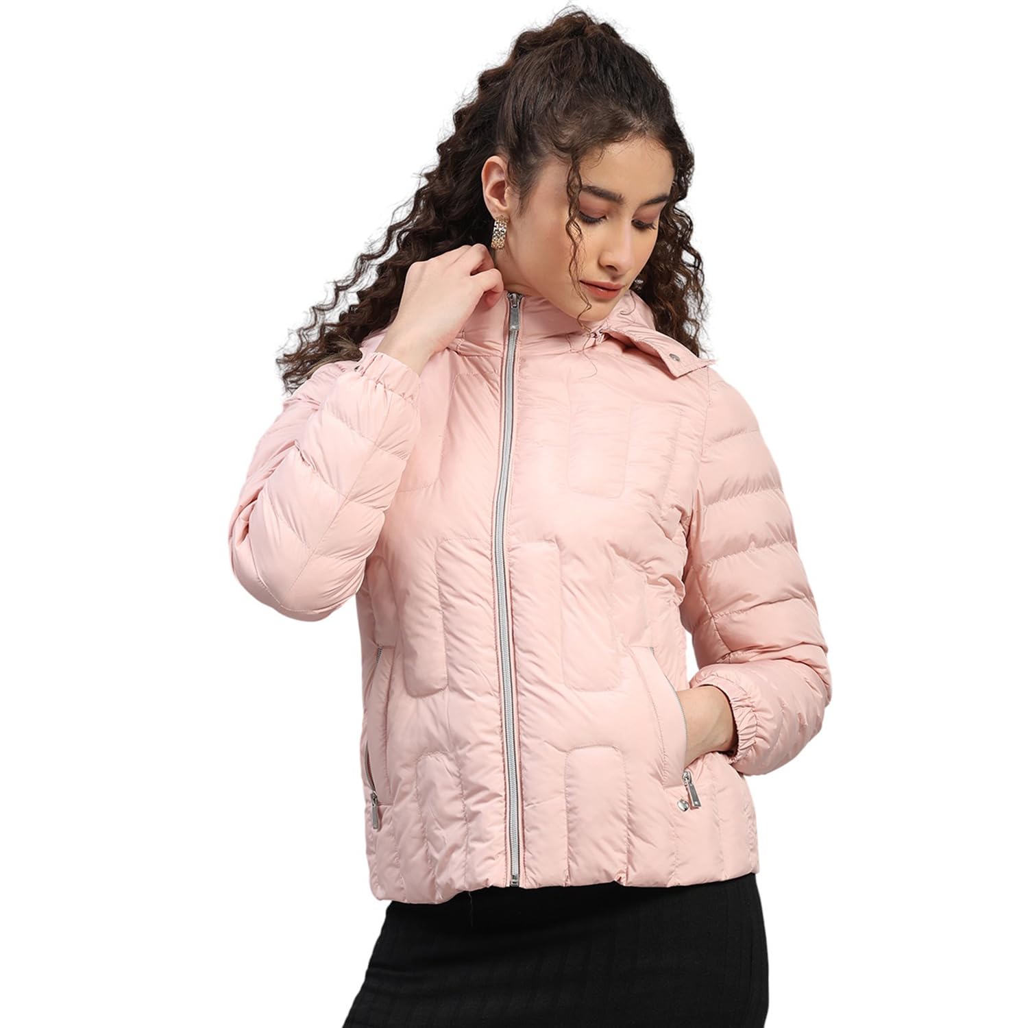 monte carlo Womens Regular Fit Solid Pattern Zipper Closure Full Sleeve Winter Jacket | Women Winter Jacket | Stylish Zipper Jacket | Casual Winter Wear For Women's(Pack of 1)-picture-39