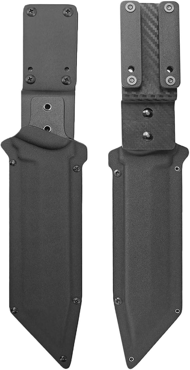 Custom Kydex Sheath for Tops Knives Steel Eagle 107D - .08" Kydex Fixed Blade Knife Holster with Drop Offset Duty Belt Clip, Adjustable Retention, Tactical Survival Gear (Knife Not Included)