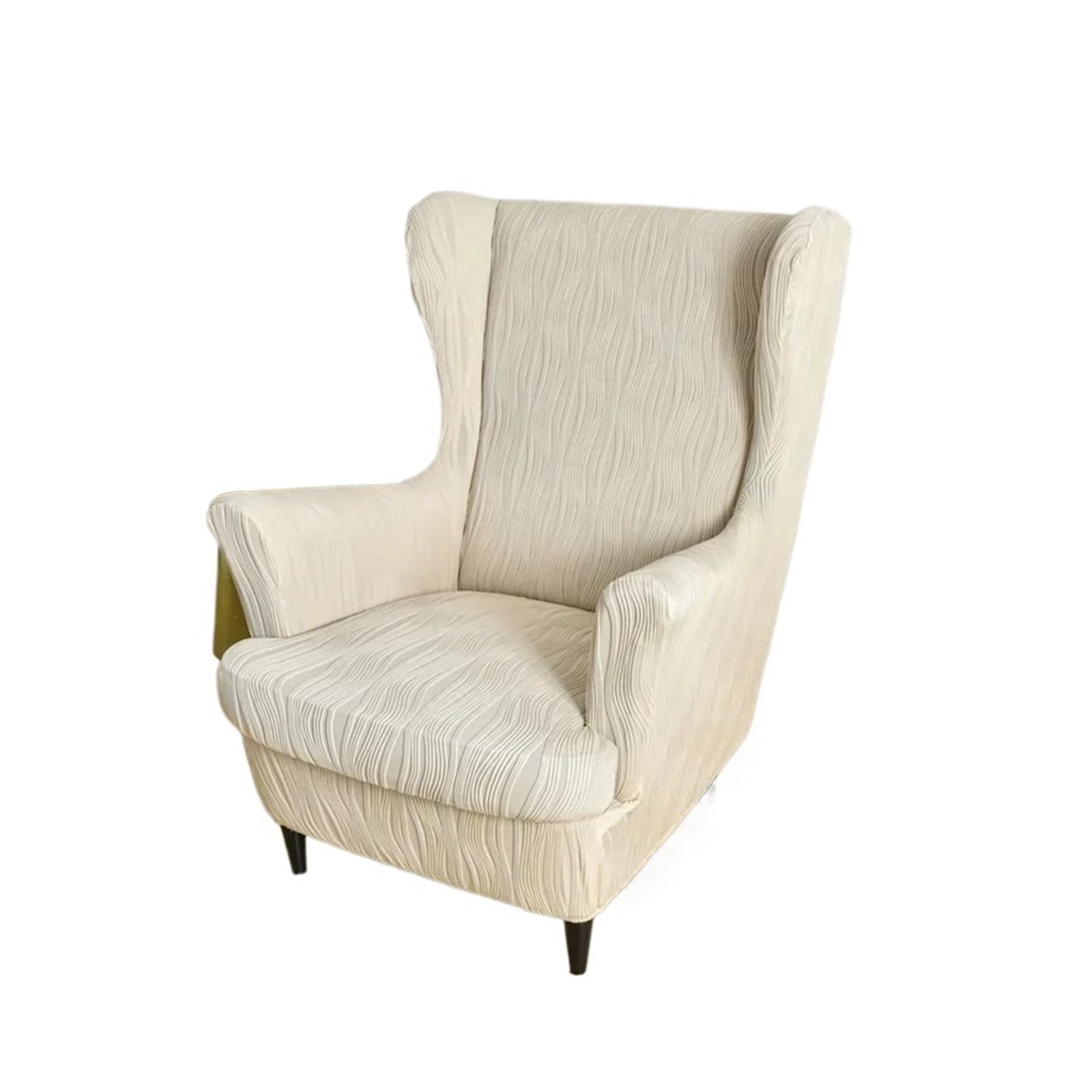 GCYEIDMA Wing Chair Slipcover Wingback Chair Covers Stretch Wing Armchair Cover with Seat Cushion Elastic Sofa Slipcovers Single(A1 Wingchair Cover)