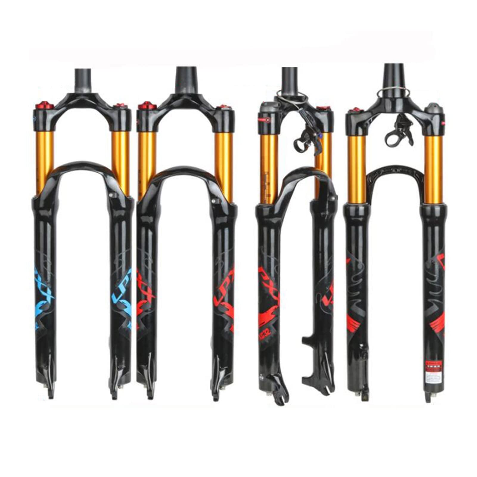 Horquillas de suspensión delantera MTB de 120 mm, aleación de aluminio ultraligera de 26/27.5/29 pulgadas, accesorios de liberación rápida de 9 mm