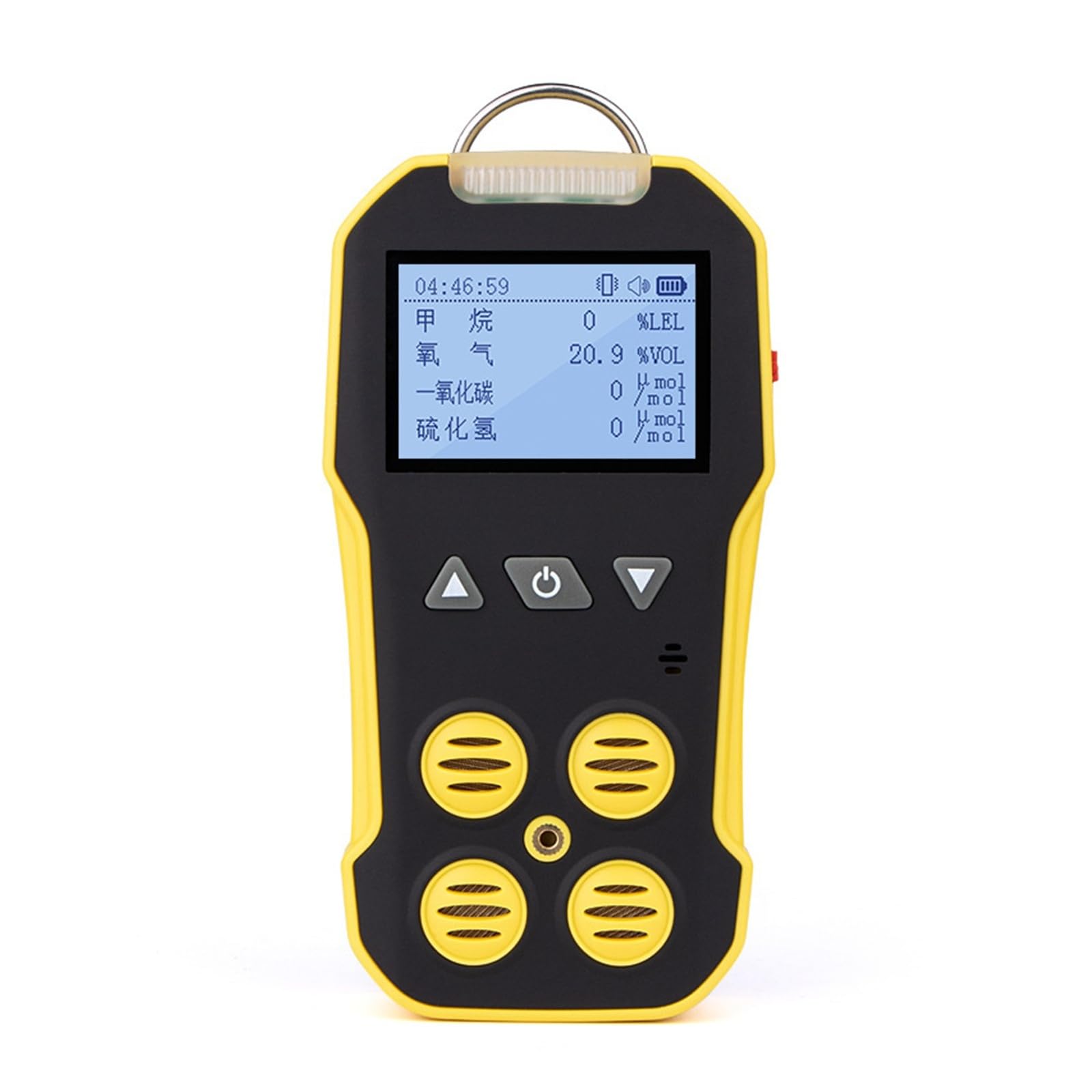 Rilevatore multigas 4 in 1, tester for perdite di gas combustibili con vibrazione, allarmi visivi e acustici for casa e camper Monitoraggio veloce(CH4)