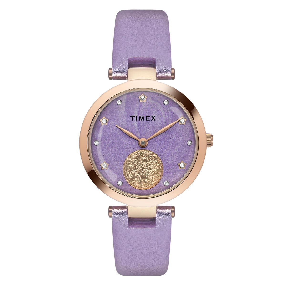 TIMEX Women Lavender Round Dial Analog Watch - TWEL19200 (B0D1CHJD7D) Amazon Price History, Amazon Price Tracker